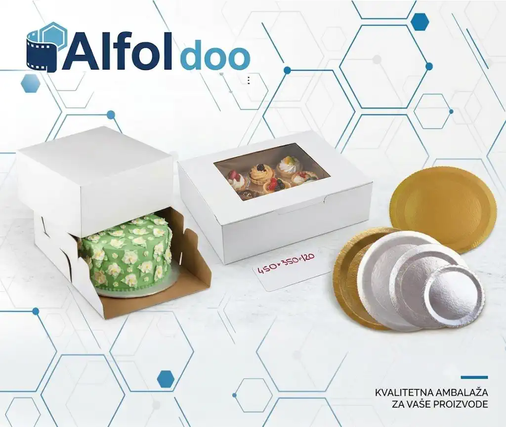 Papirna i kartonska ambalaža, kutije i podmetači za torte i kolače – ALFOL d.o.o.