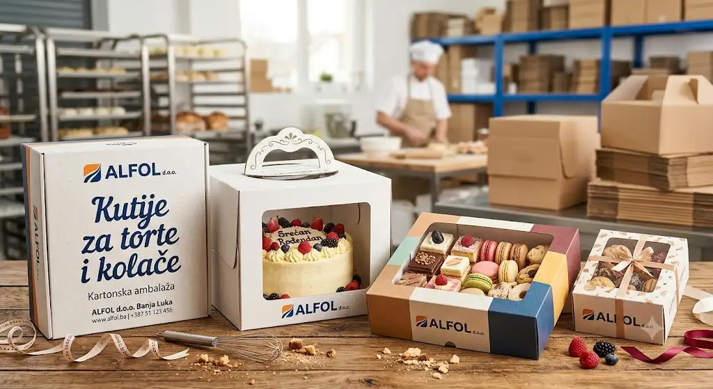 Kartonske kutije za torte i kolače za profesionalnu upotrebu – ALFOL d.o.o.