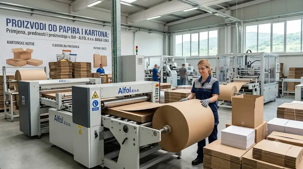 Proizvodi od papira i kartona za prehrambenu i industrijsku ambalažu