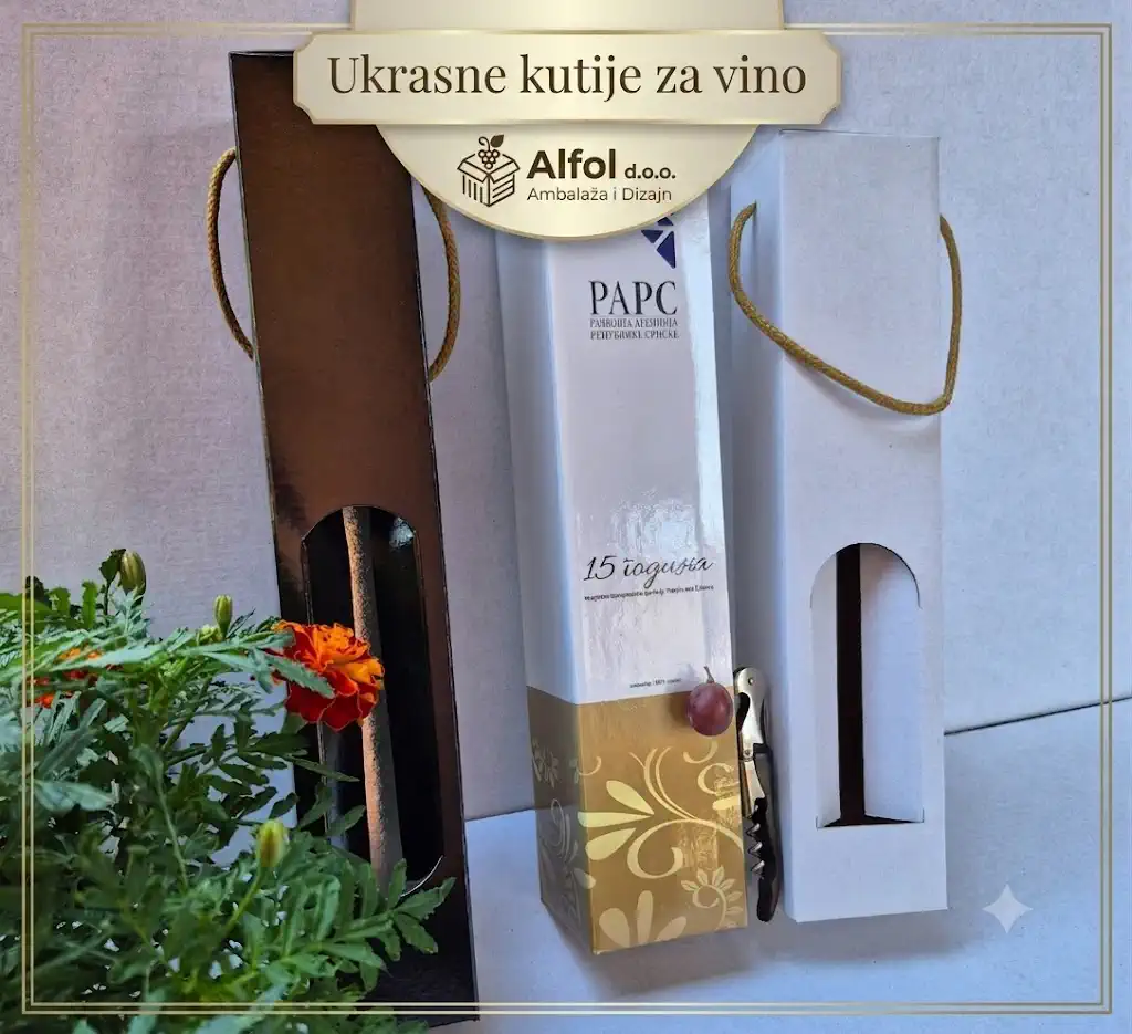 Ukrasne kutije za vino sa personalizovanom štampom