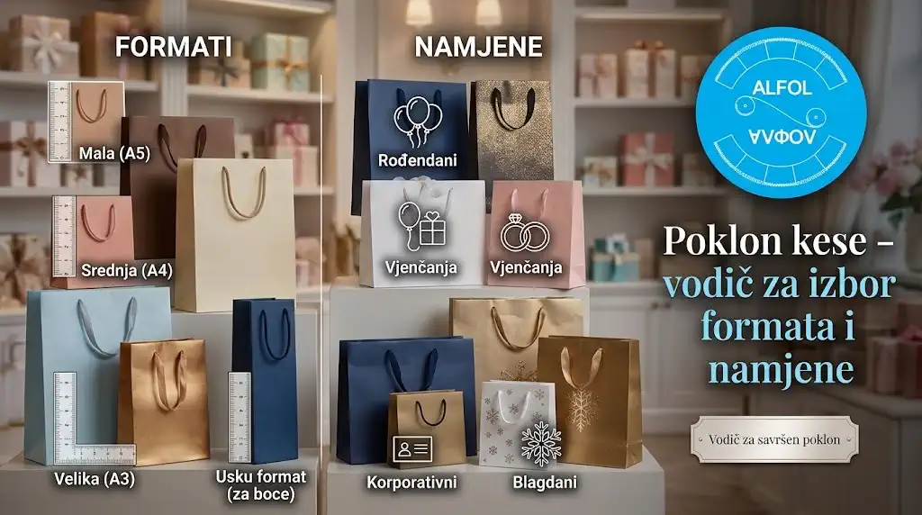 Poklon kese – kako odabrati pravi format za proizvod i poslovni poklon