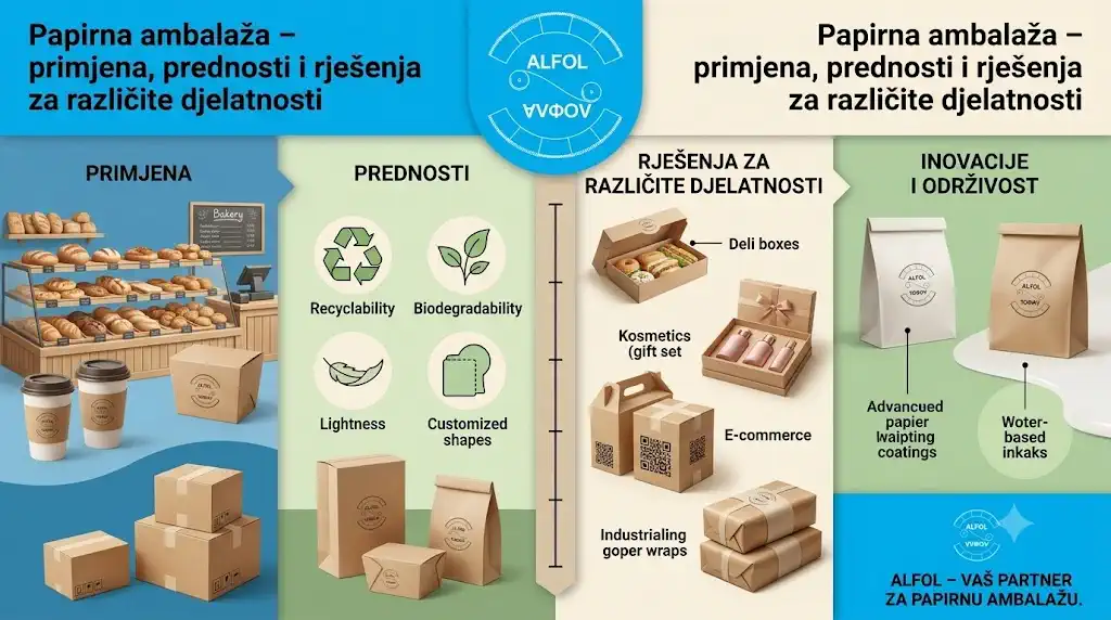 Papirna ambalaža za prehrambenu industriju, trgovinu i poslovne korisnike