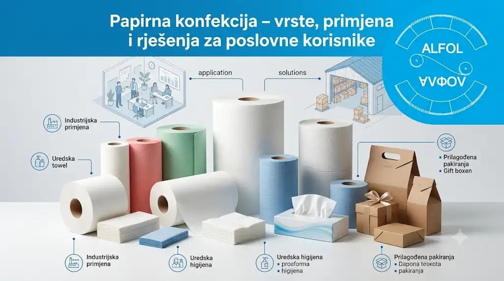 Papirna konfekcija – vrste, primjena i rješenja za poslovne korisnike