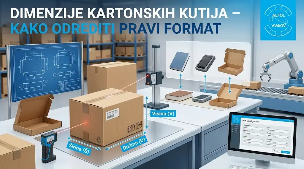 Dimenzije kartonskih kutija i pravilno mjerenje proizvoda za izbor formata